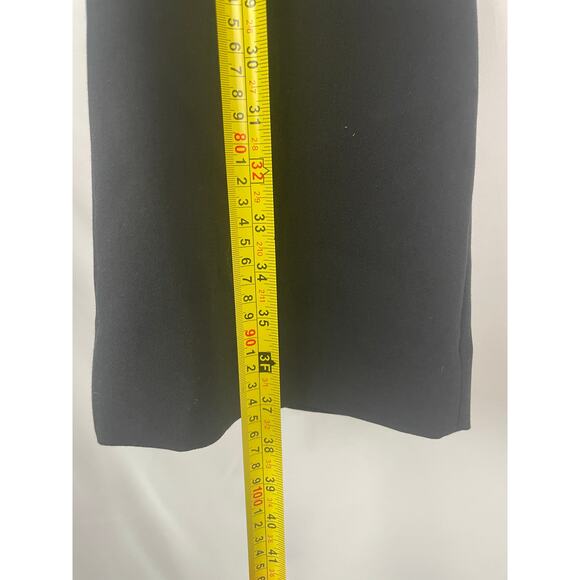 Banana Republic Black High-Waisted Wide-Leg Button-Front Pants Size 14 - Picture 6 of 6